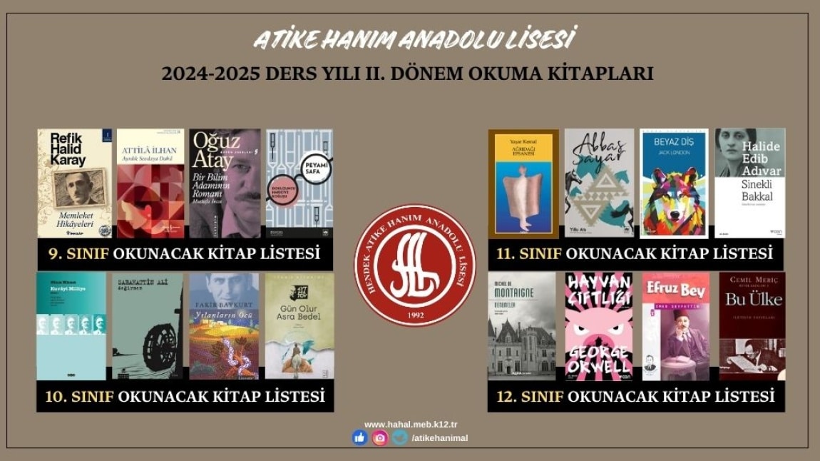 2. Dönem Kitap Listesi